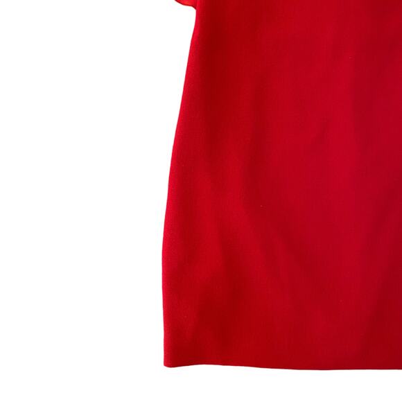 Trina Turk Zeal Off Shoulder Red Cape Mini Dress Size 6 - Picture 5 of 8